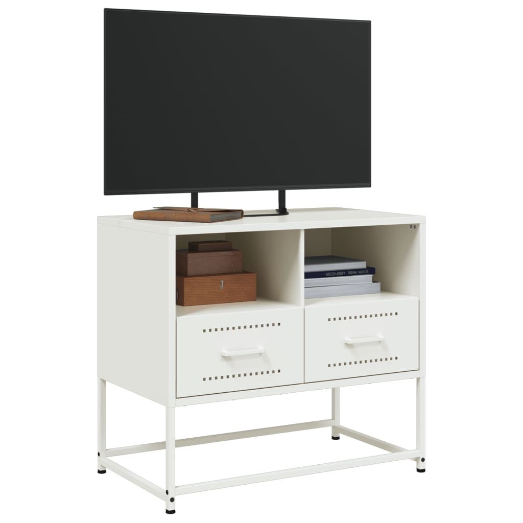 Móvel de TV 68x39x60,5 cm aço branco