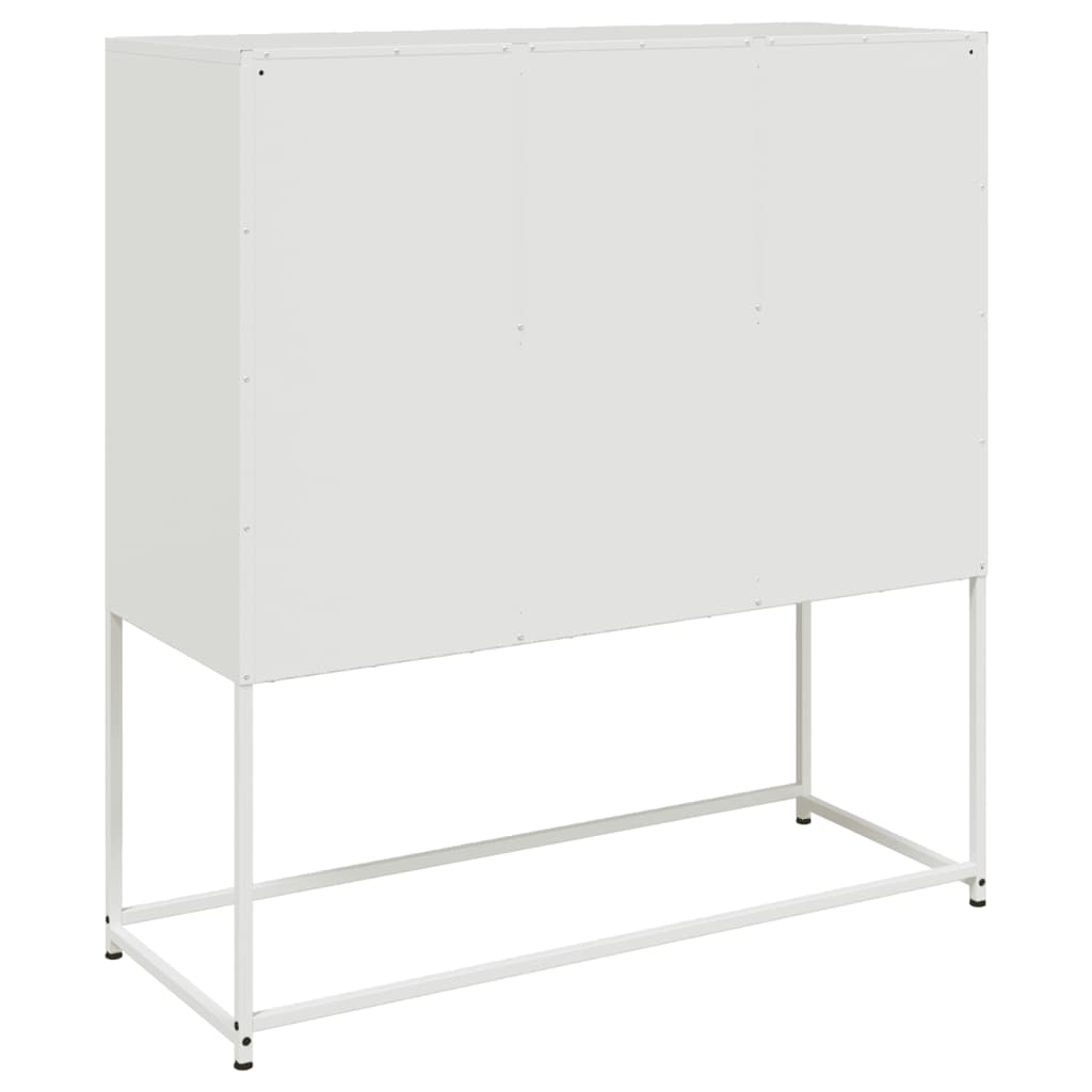 Aparador 100,5x39x107 cm aço branco