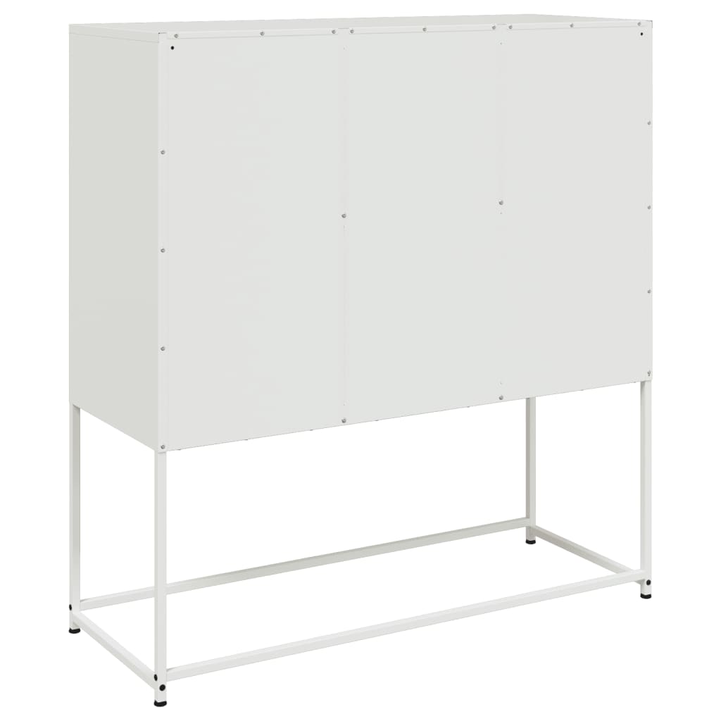 Aparador 100,5x39x107 cm aço branco