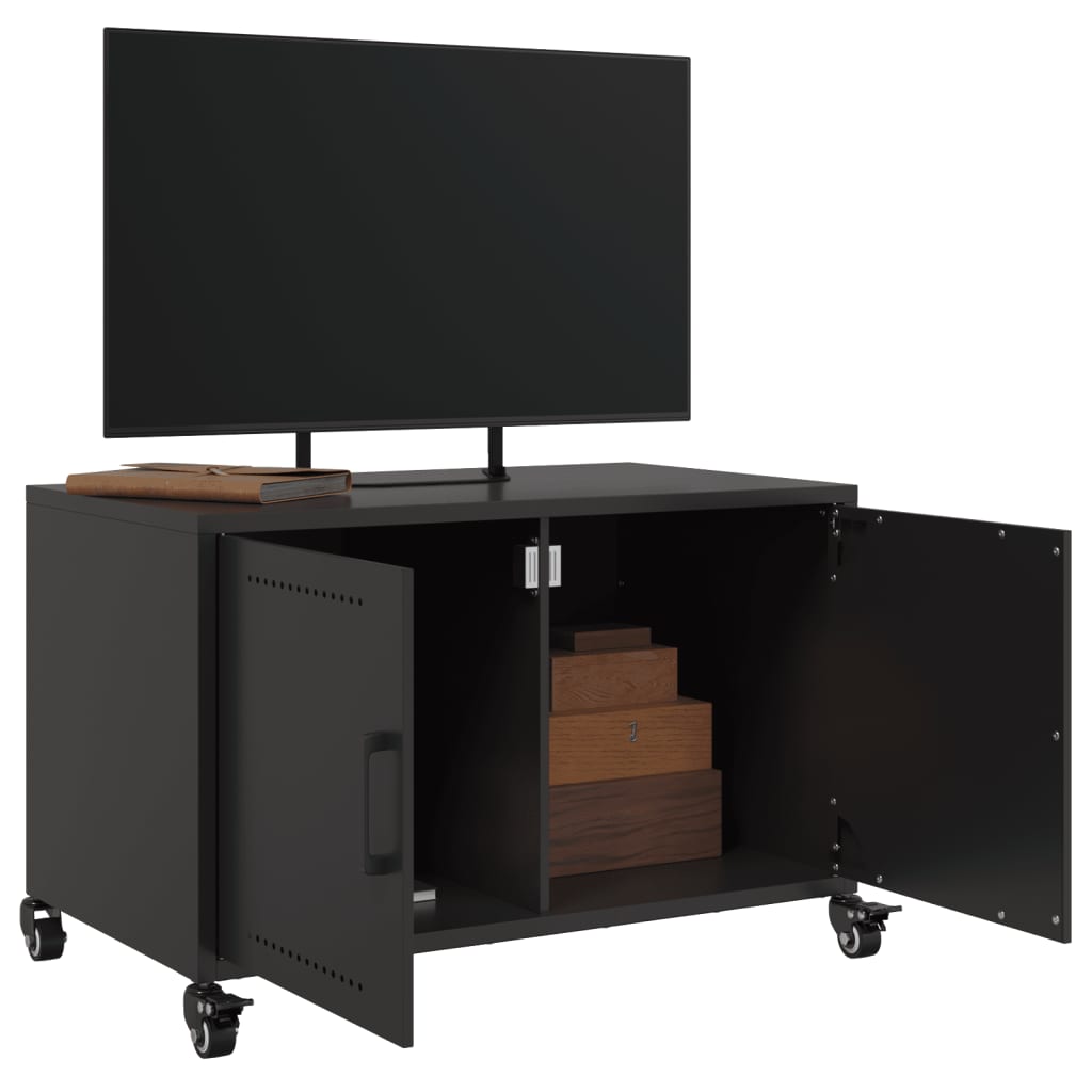 Móvel de TV 68x39x43,5 cm aço preto