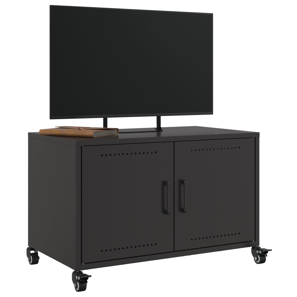Móvel de TV 68x39x43,5 cm aço preto