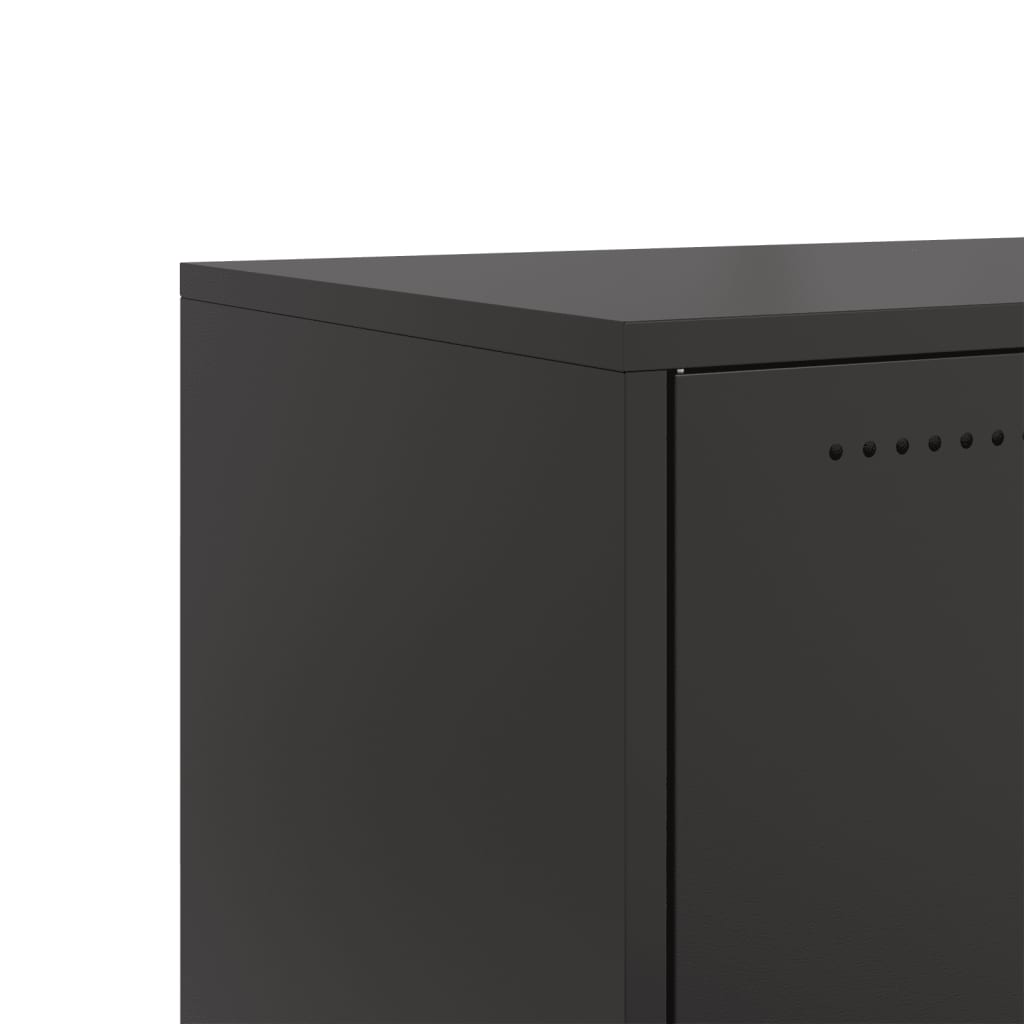 Móvel de TV 68x39x43,5 cm aço preto