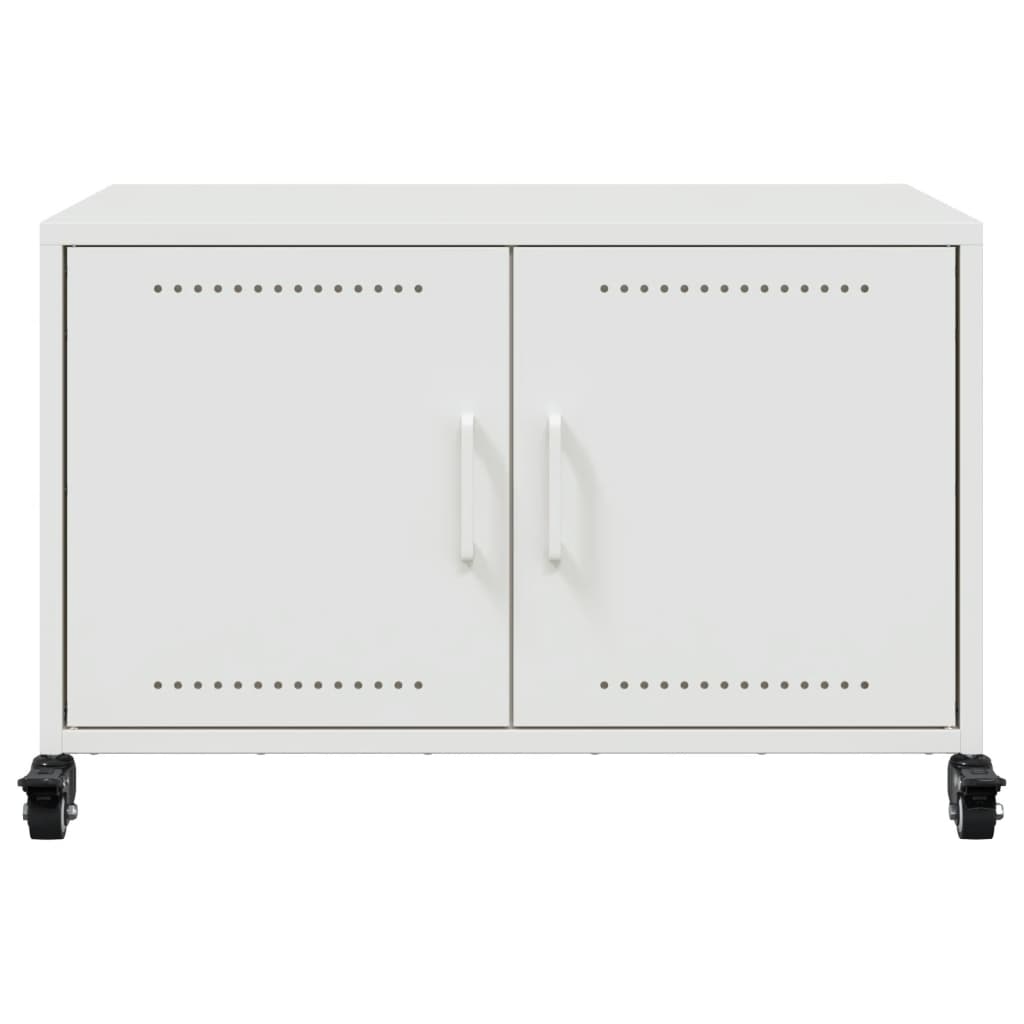 Móvel de TV 68x39x43,5 cm aço branco