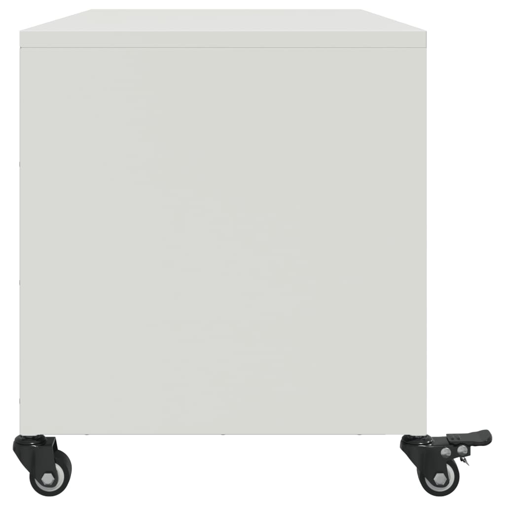 Móvel de TV 68x39x43,5 cm aço branco