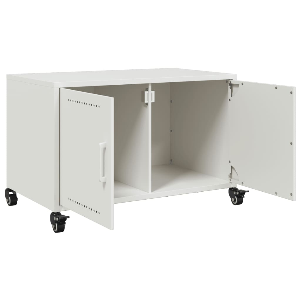 Móvel de TV 68x39x43,5 cm aço branco