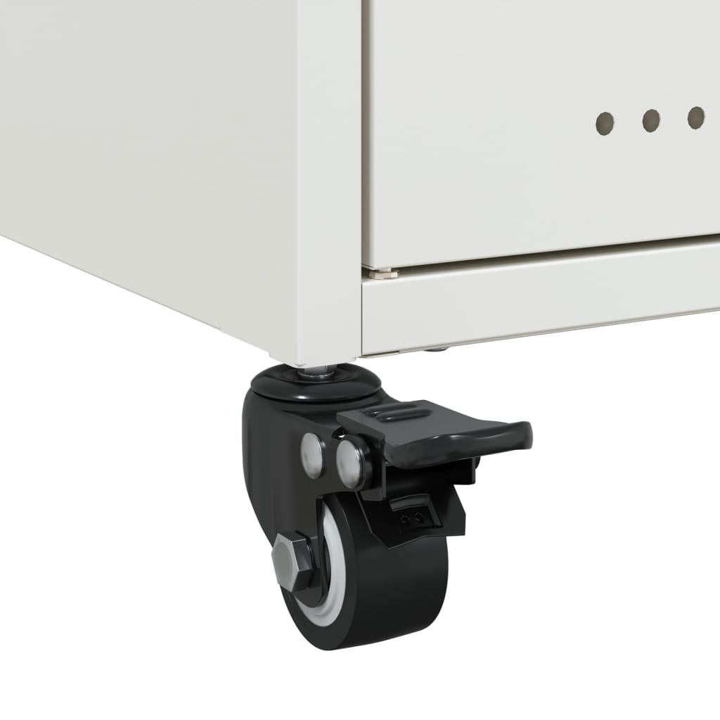 Móvel de TV 68x39x43,5 cm aço branco