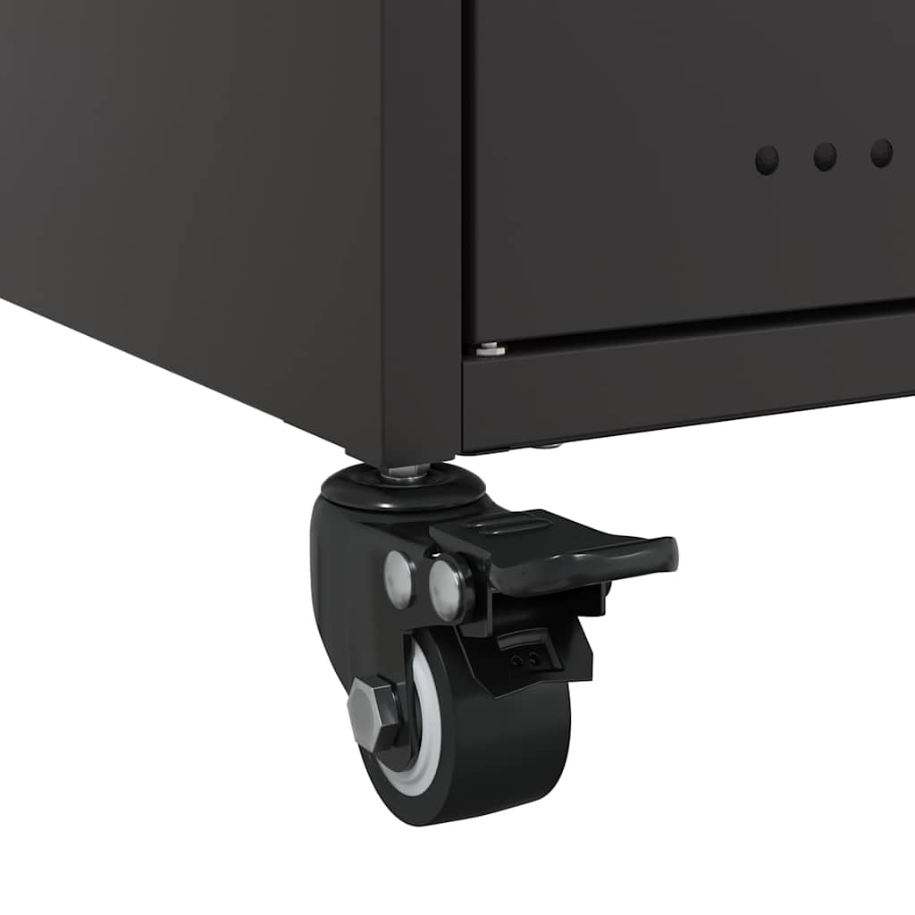 Móvel de TV 100,5x39x43,5 cm aço preto