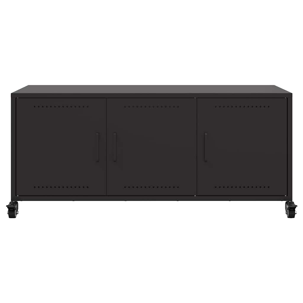 Móvel de TV 100,5x39x43,5 cm aço preto