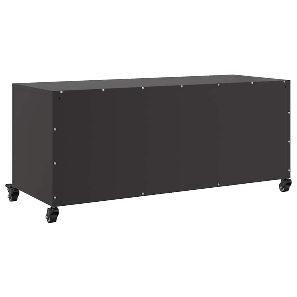 Móvel de TV 100,5x39x43,5 cm aço preto