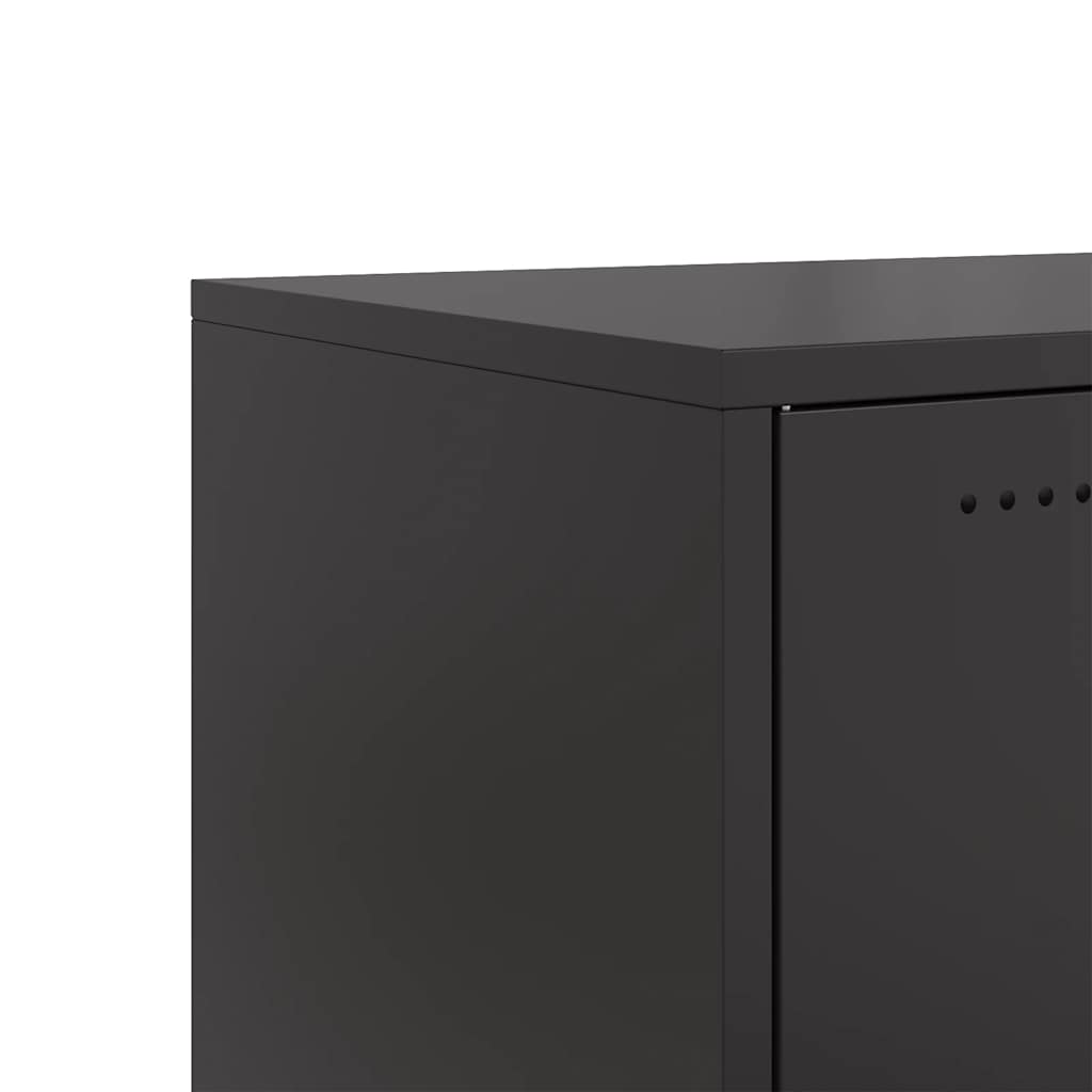 Móvel de TV 100,5x39x43,5 cm aço preto
