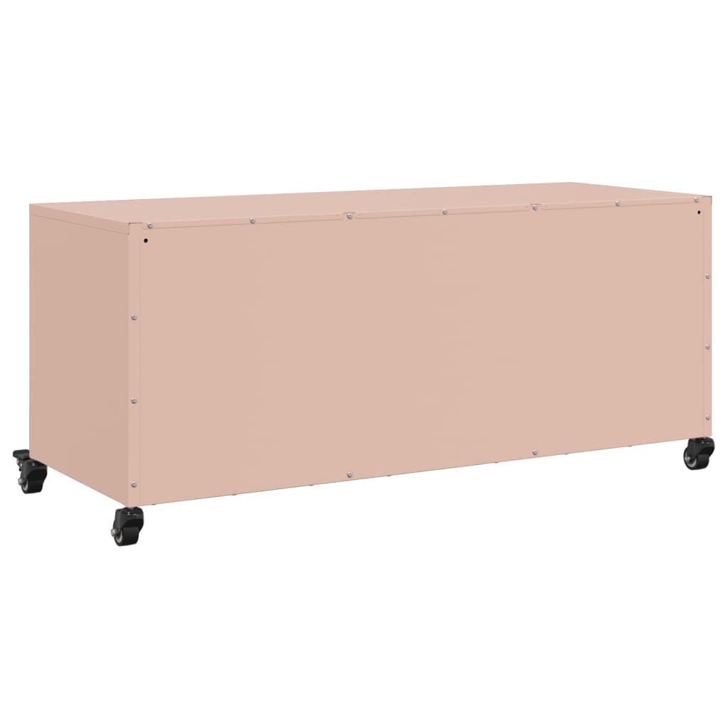 Móvel de TV 100,5x39x43,5 cm aço rosa
