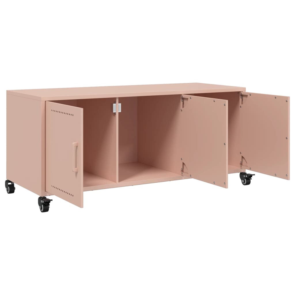 Móvel de TV 100,5x39x43,5 cm aço rosa