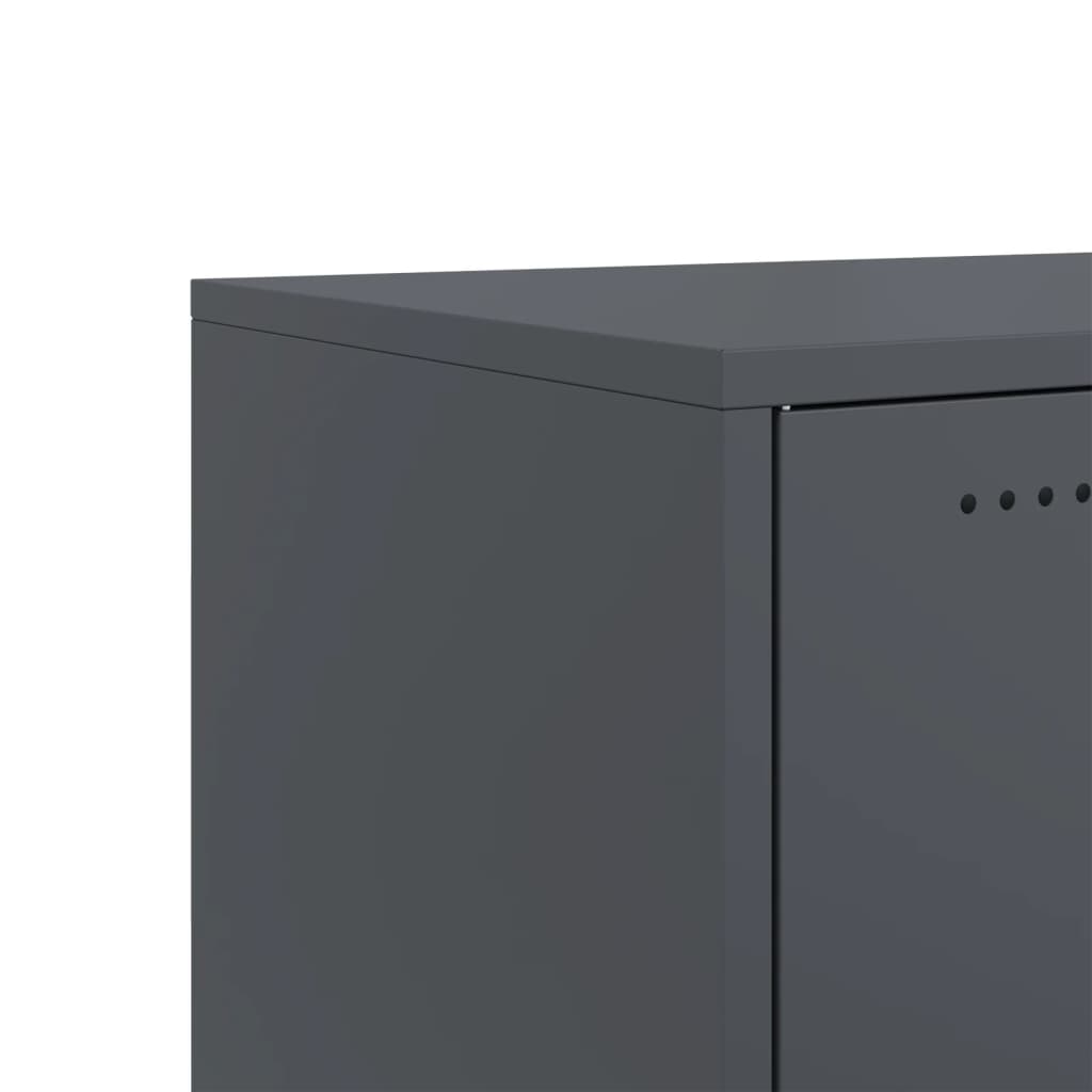 Móvel de TV 100,5x39x43,5 cm aço antracite