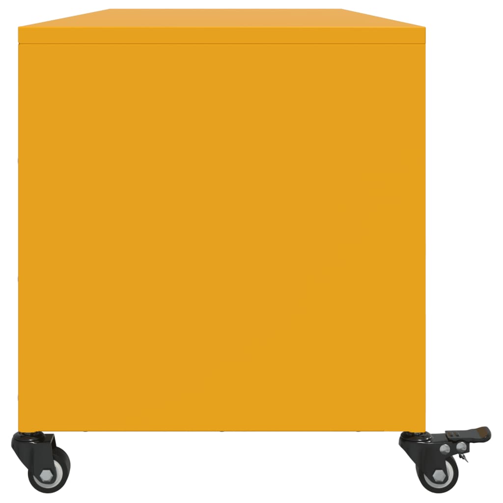 Móvel de TV 100,5x39x43,5 cm aço amarelo mostarda