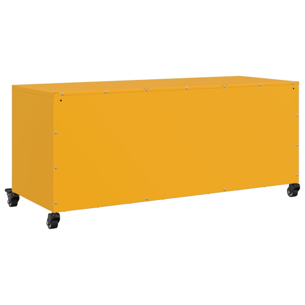 Móvel de TV 100,5x39x43,5 cm aço amarelo mostarda