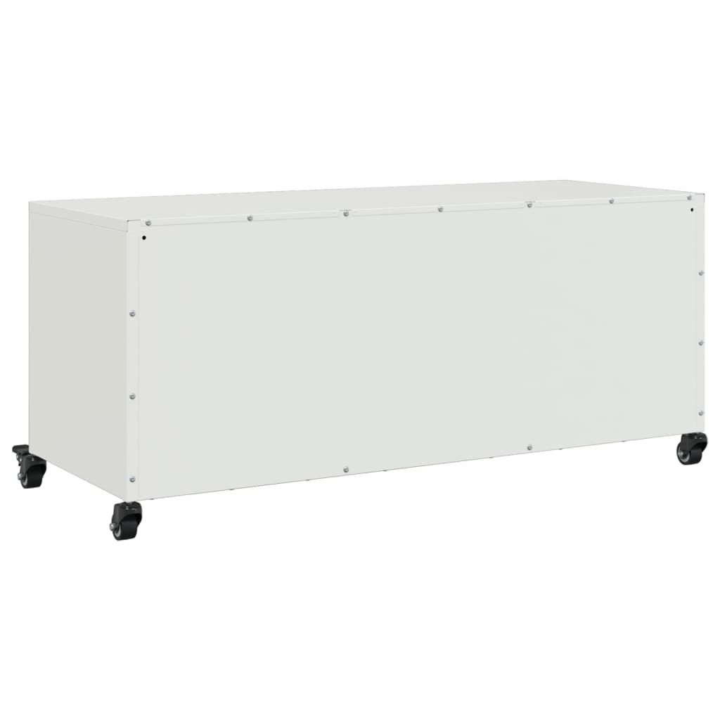 Móvel de TV 100,5x39x43,5 cm aço branco