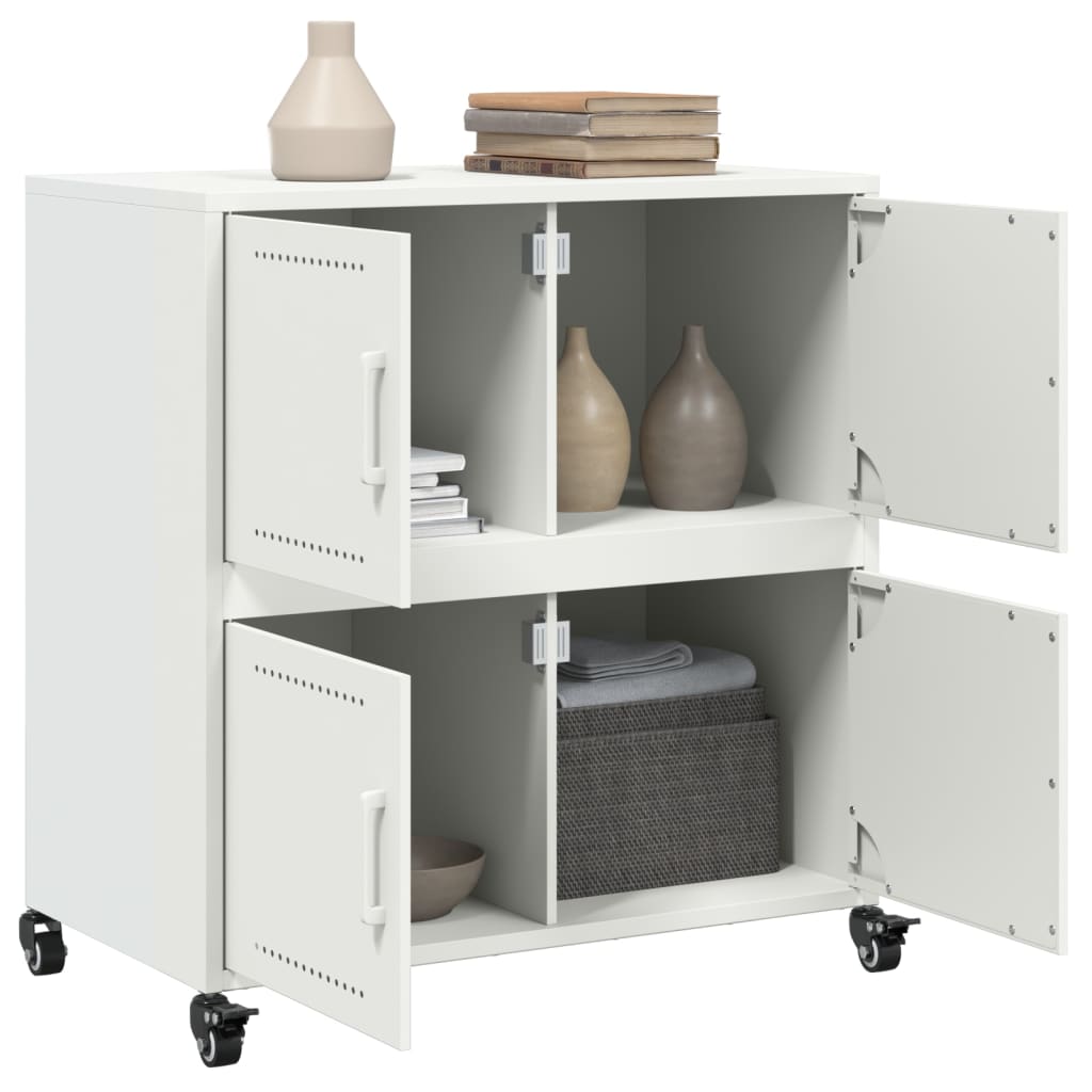 Aparador 68x39x72 cm aço branco