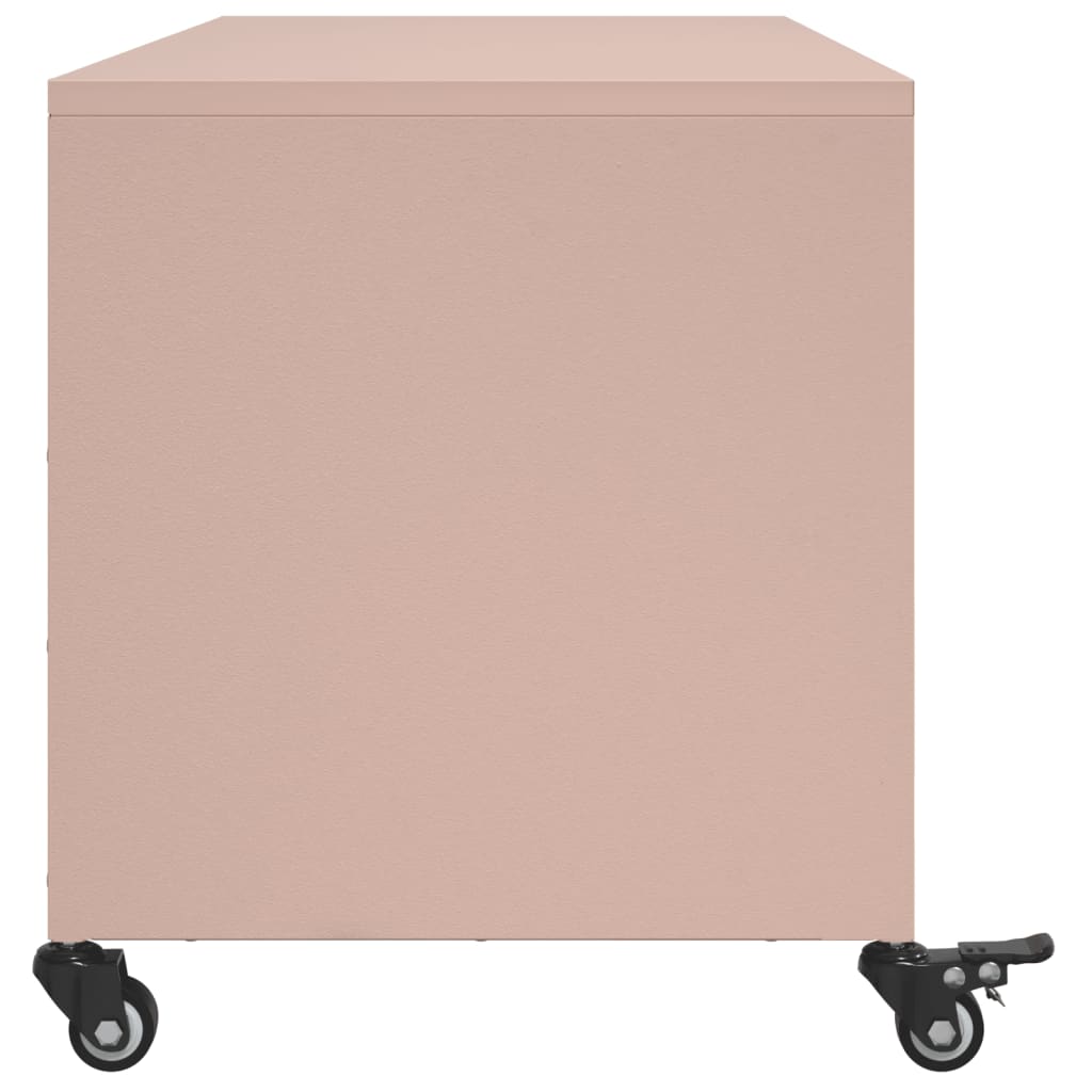 Móvel de TV 100,5x39x43,5 cm aço rosa