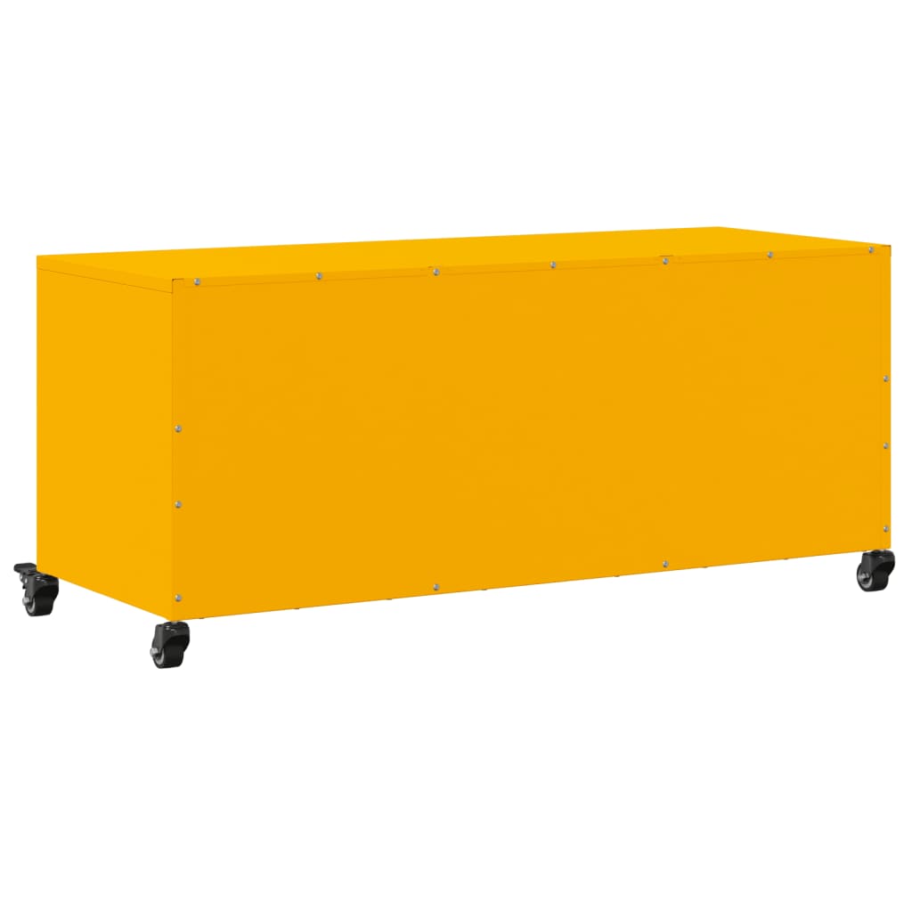 Móvel de TV 100,5x39x43,5 cm aço amarelo mostarda