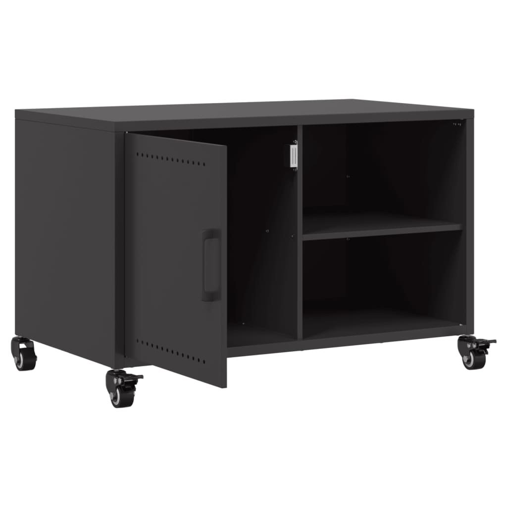 Móvel de TV 68x39x43,5 cm aço preto