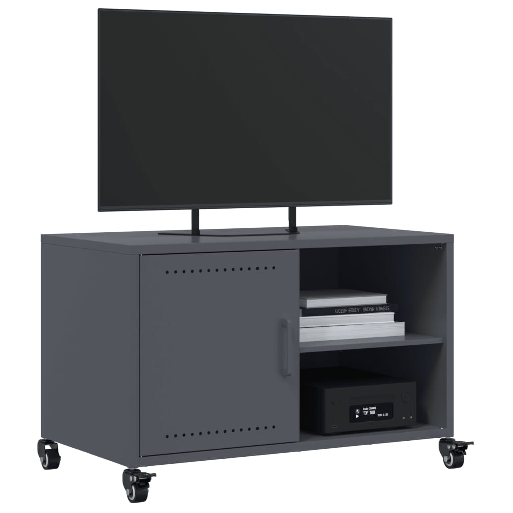 Móvel de TV 68x39x43,5 cm aço antracite