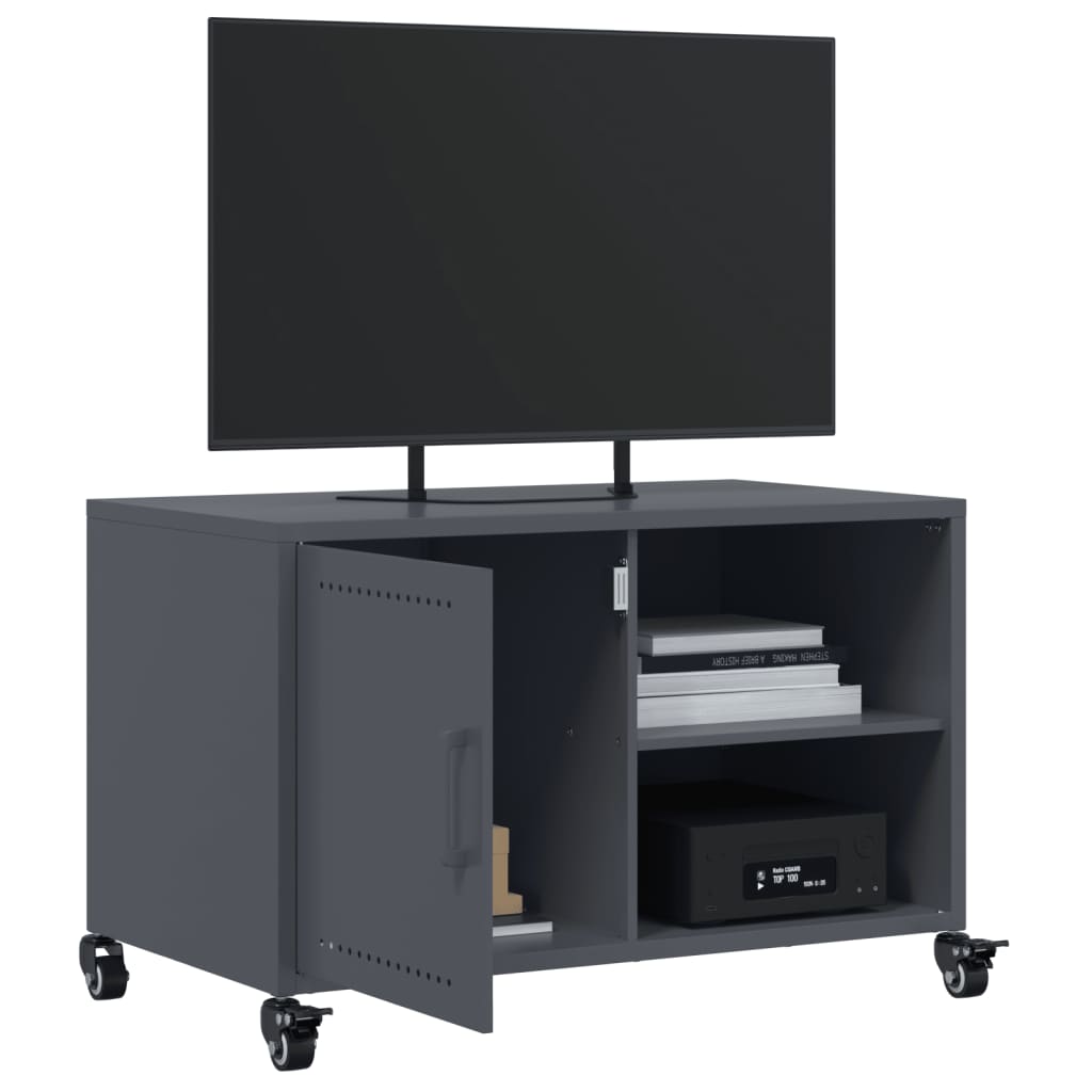 Móvel de TV 68x39x43,5 cm aço antracite