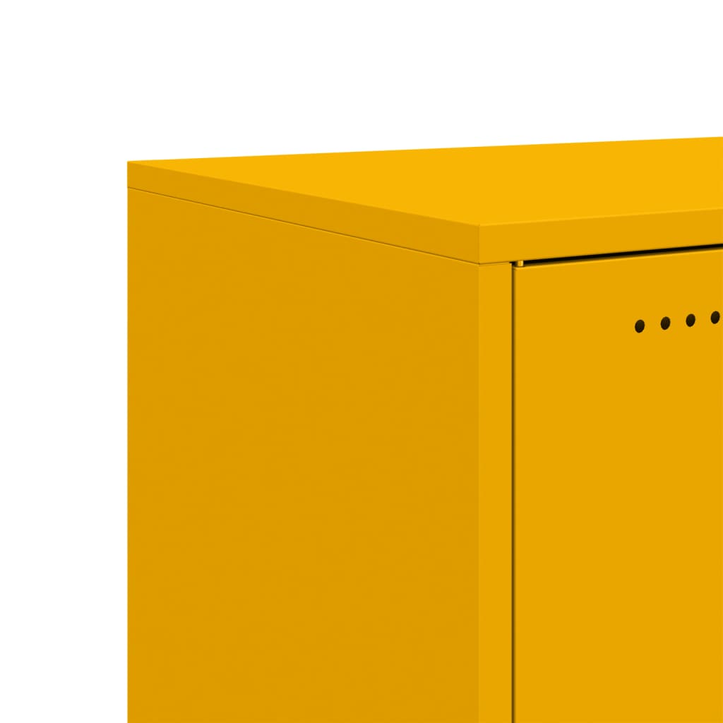 Móvel de TV 68x39x43,5 cm aço amarelo mostarda