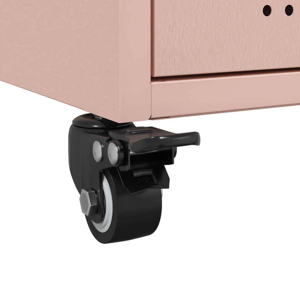 Aparador 36x39x72 cm aço rosa