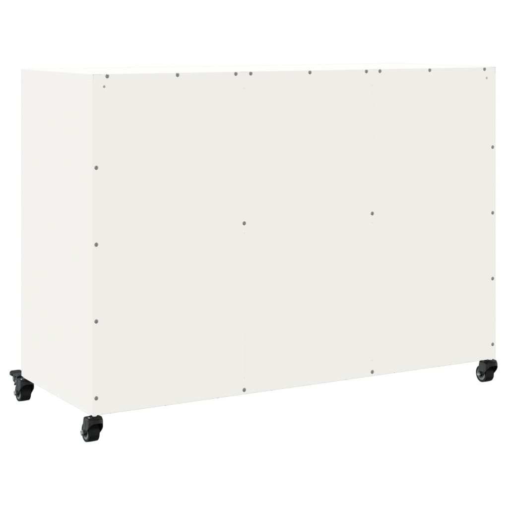 Aparador 100,5x39x72 cm aço branco