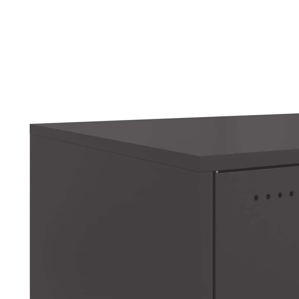 Mesa de centro 68x50x43,5 cm aço preto