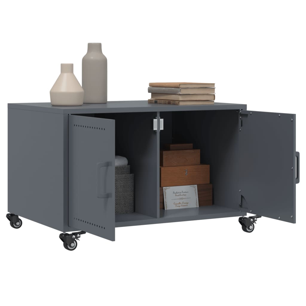 Mesa de centro 68x50x43,5 cm aço antracite