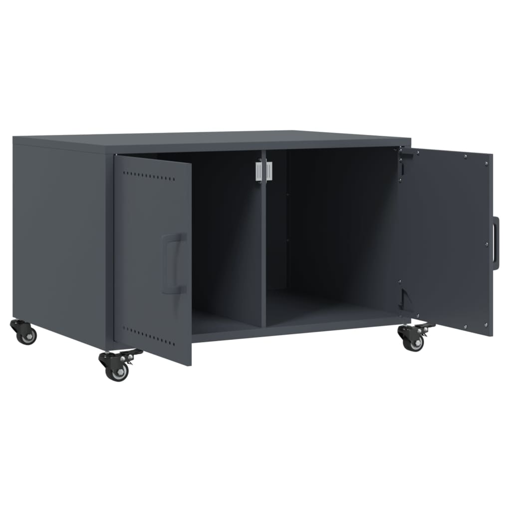 Mesa de centro 68x50x43,5 cm aço antracite