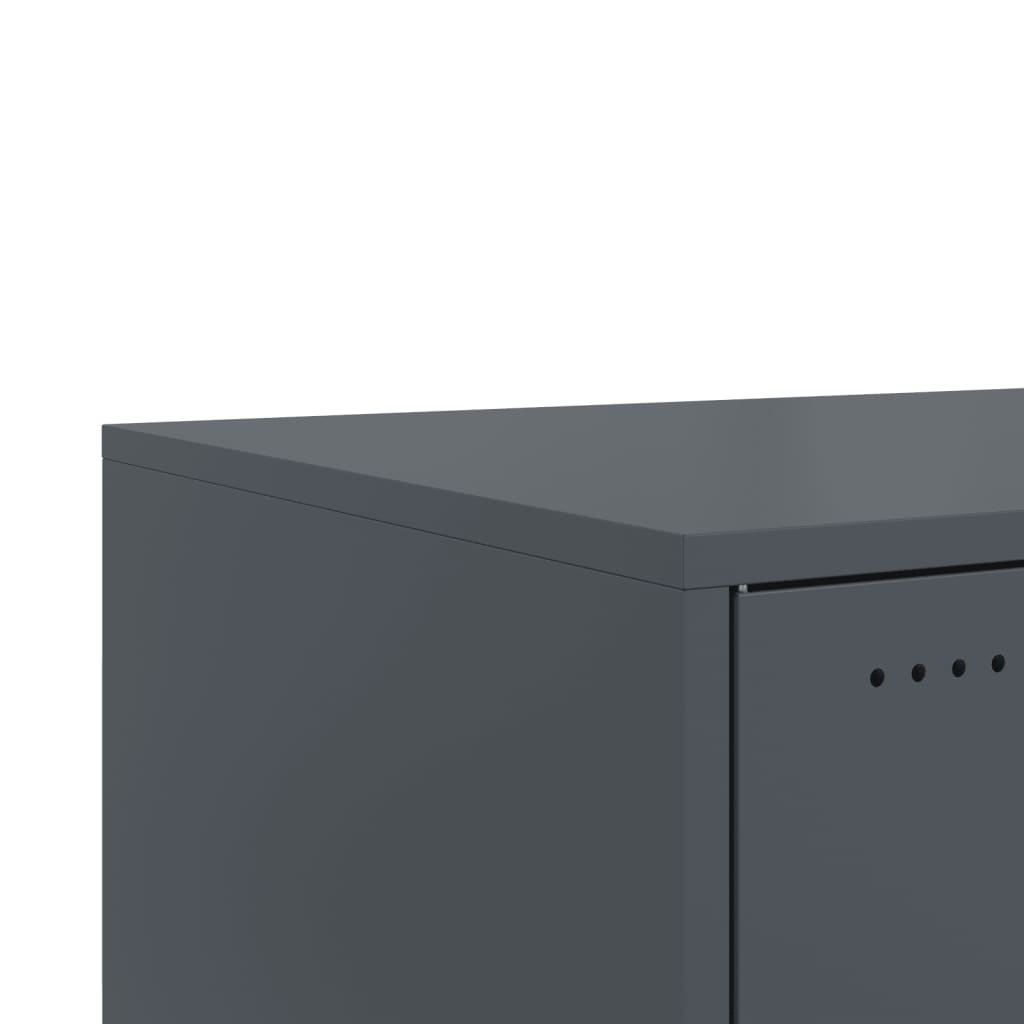 Mesa de centro 68x50x43,5 cm aço antracite