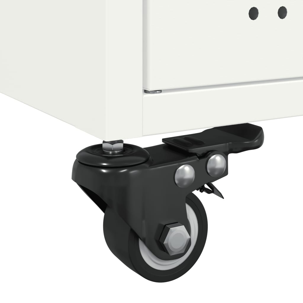 Mesa de centro 68x50x43,5 cm aço branco