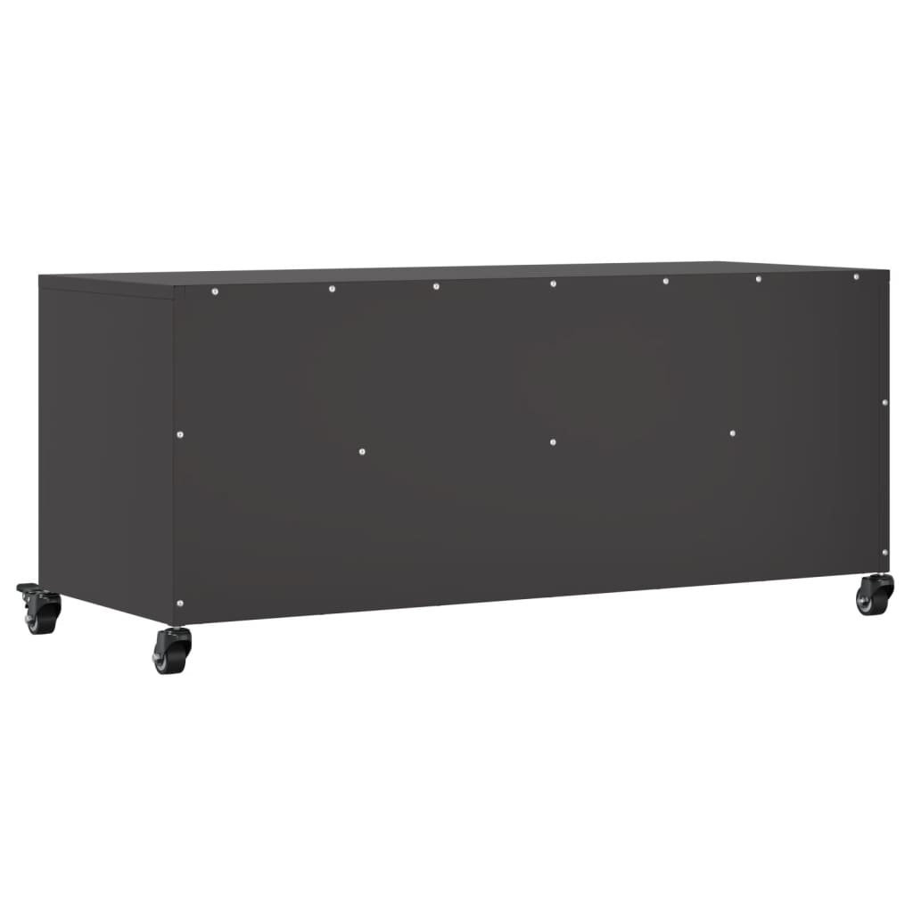 Móvel de TV 100,5x39x43,5 cm aço preto