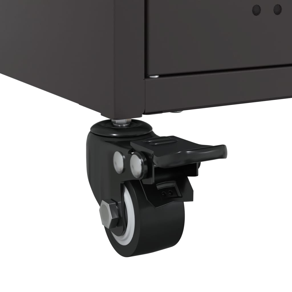 Móvel de TV 100,5x39x43,5 cm aço preto