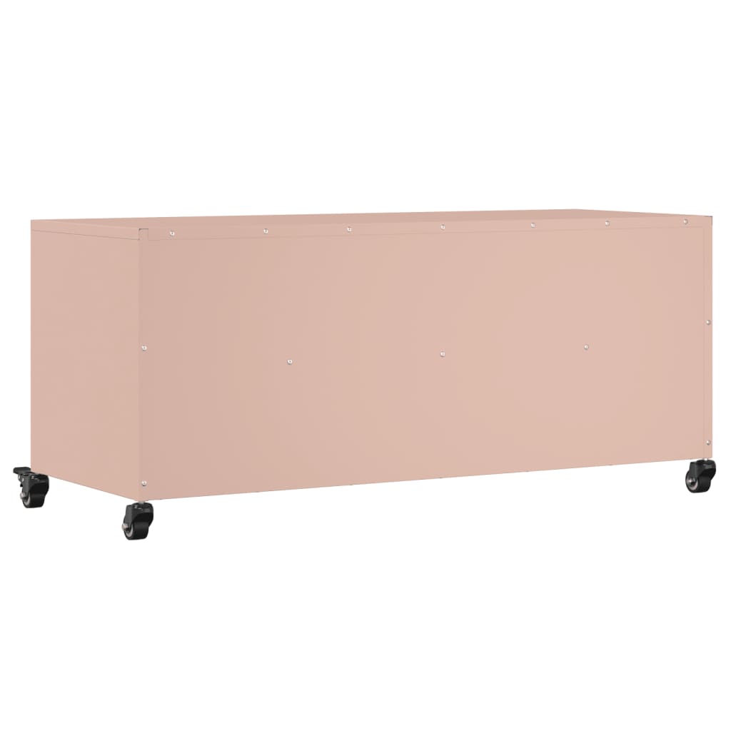 Móvel de TV 100,5x39x43,5 cm aço rosa
