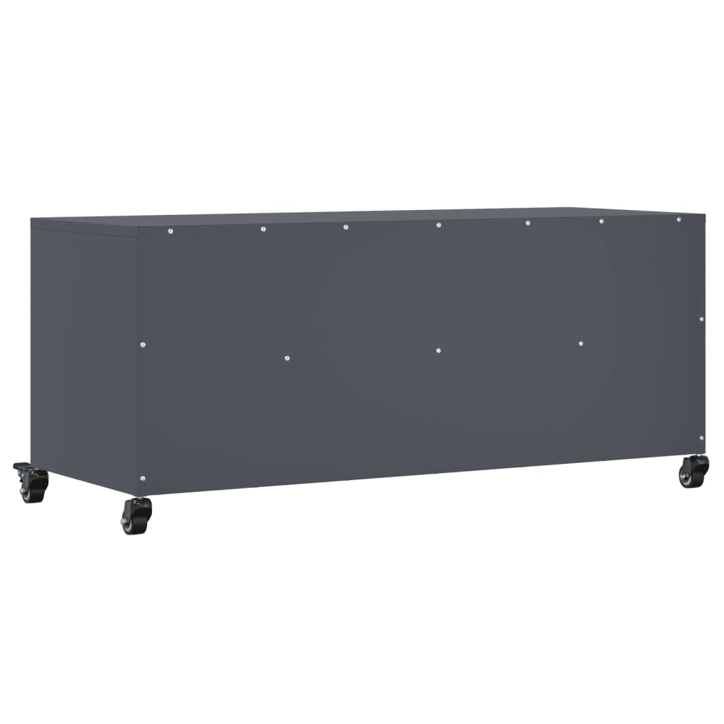 Móvel de TV 100,5x39x43,5 cm aço antracite