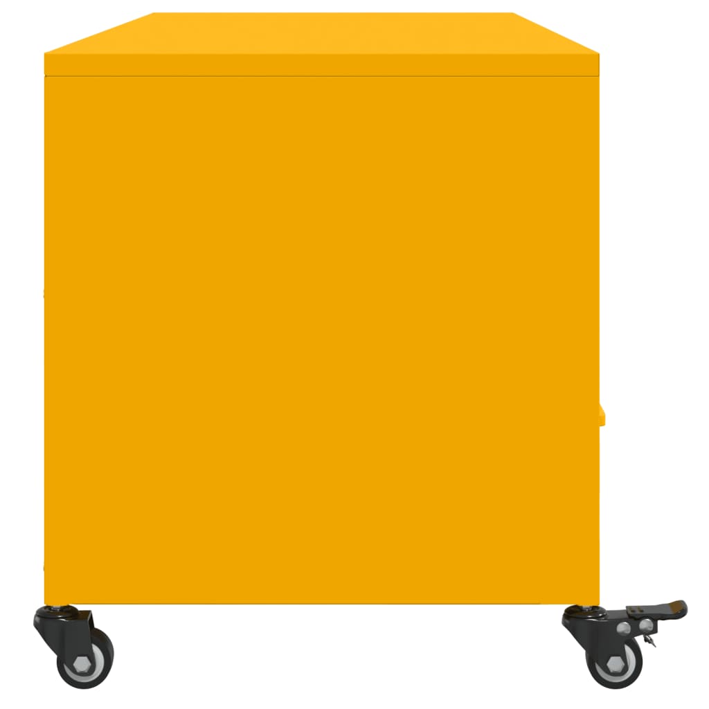 Móvel de TV 100,5x39x43,5 cm aço amarelo mostarda