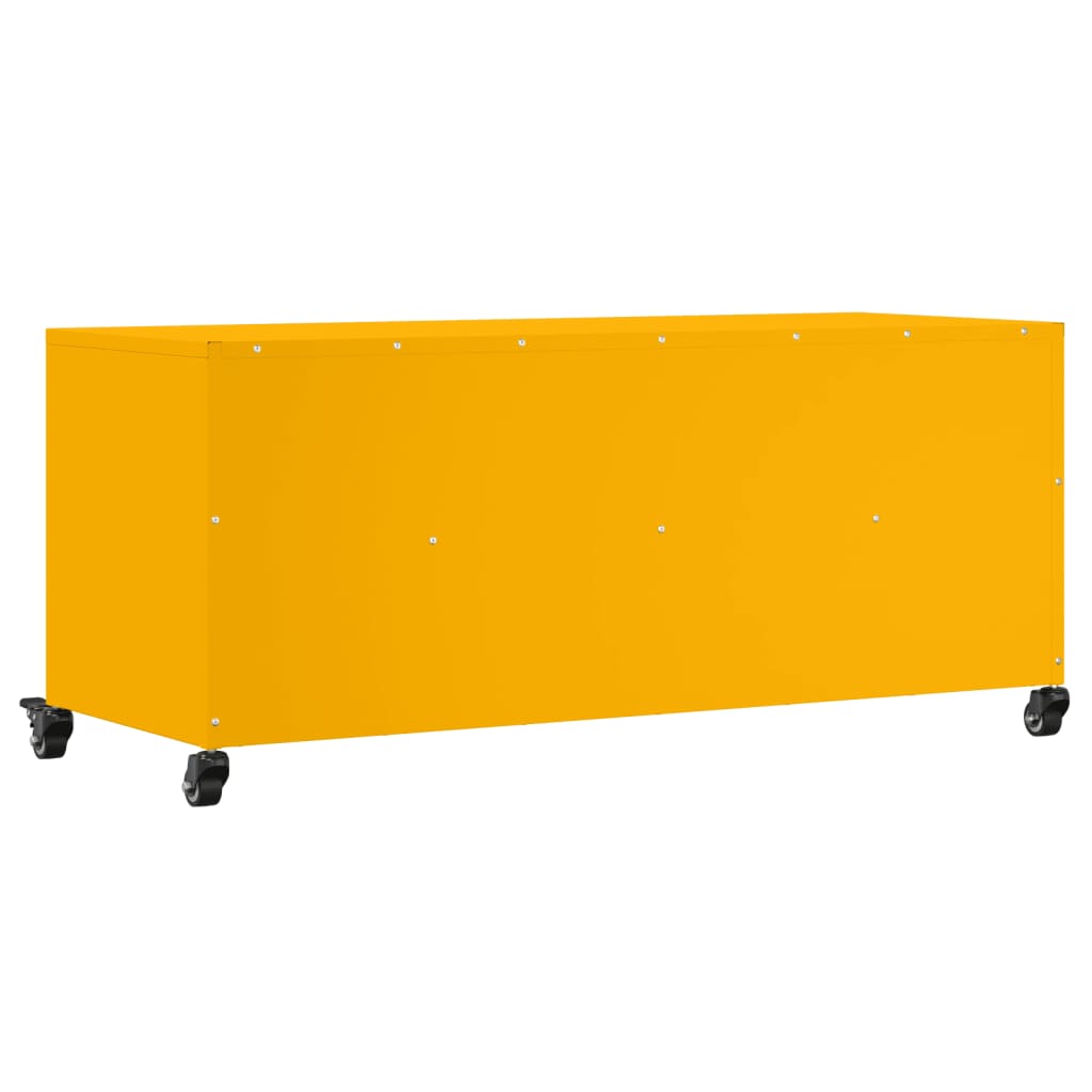 Móvel de TV 100,5x39x43,5 cm aço amarelo mostarda