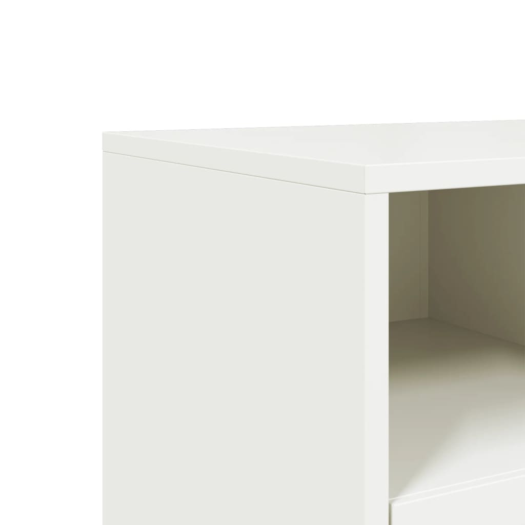 Móvel de TV 100,5x39x43,5 cm aço branco