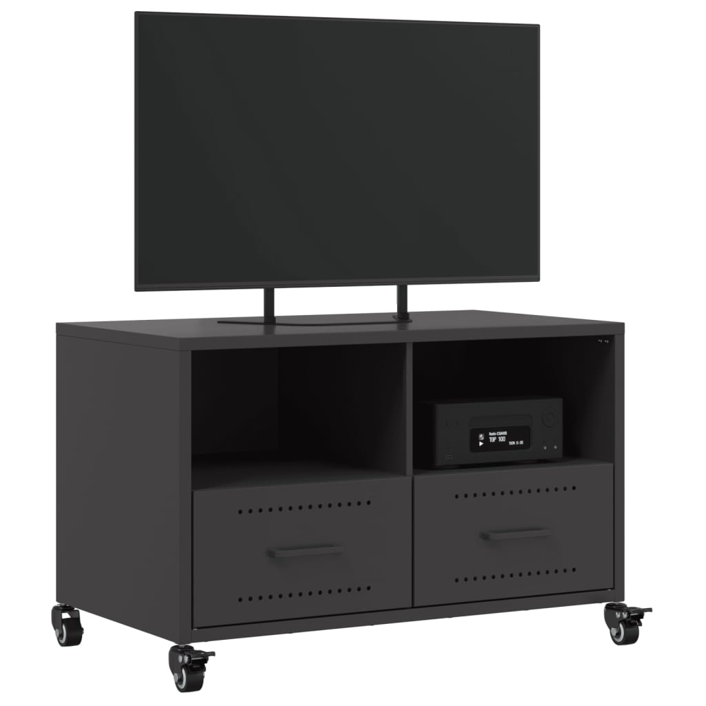 Móvel de TV 68x39x43,5 cm aço preto