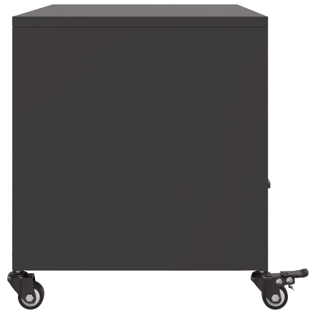 Móvel de TV 68x39x43,5 cm aço preto
