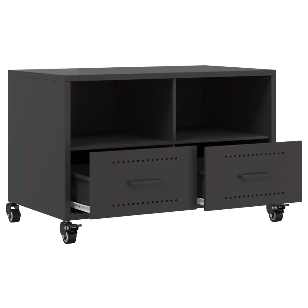 Móvel de TV 68x39x43,5 cm aço preto