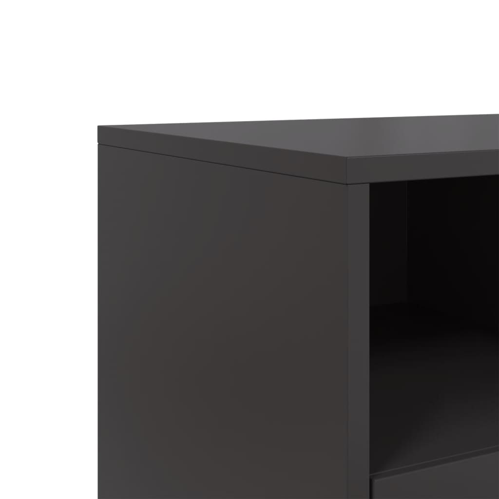 Móvel de TV 68x39x43,5 cm aço preto