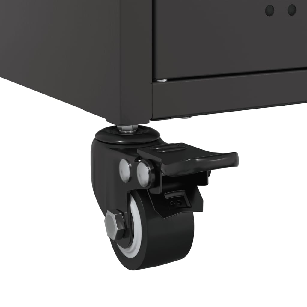 Móvel de TV 68x39x43,5 cm aço preto