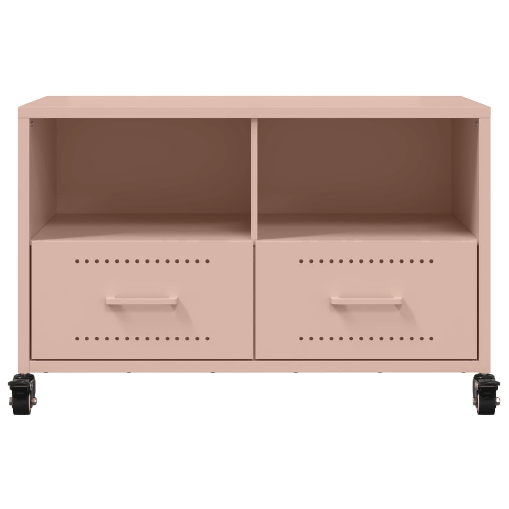 Móvel de TV 68x39x43,5 cm aço rosa