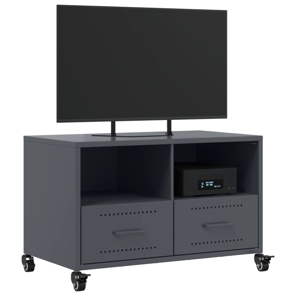 Móvel de TV 68x39x43,5 cm aço antracite
