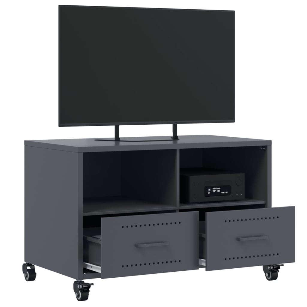 Móvel de TV 68x39x43,5 cm aço antracite