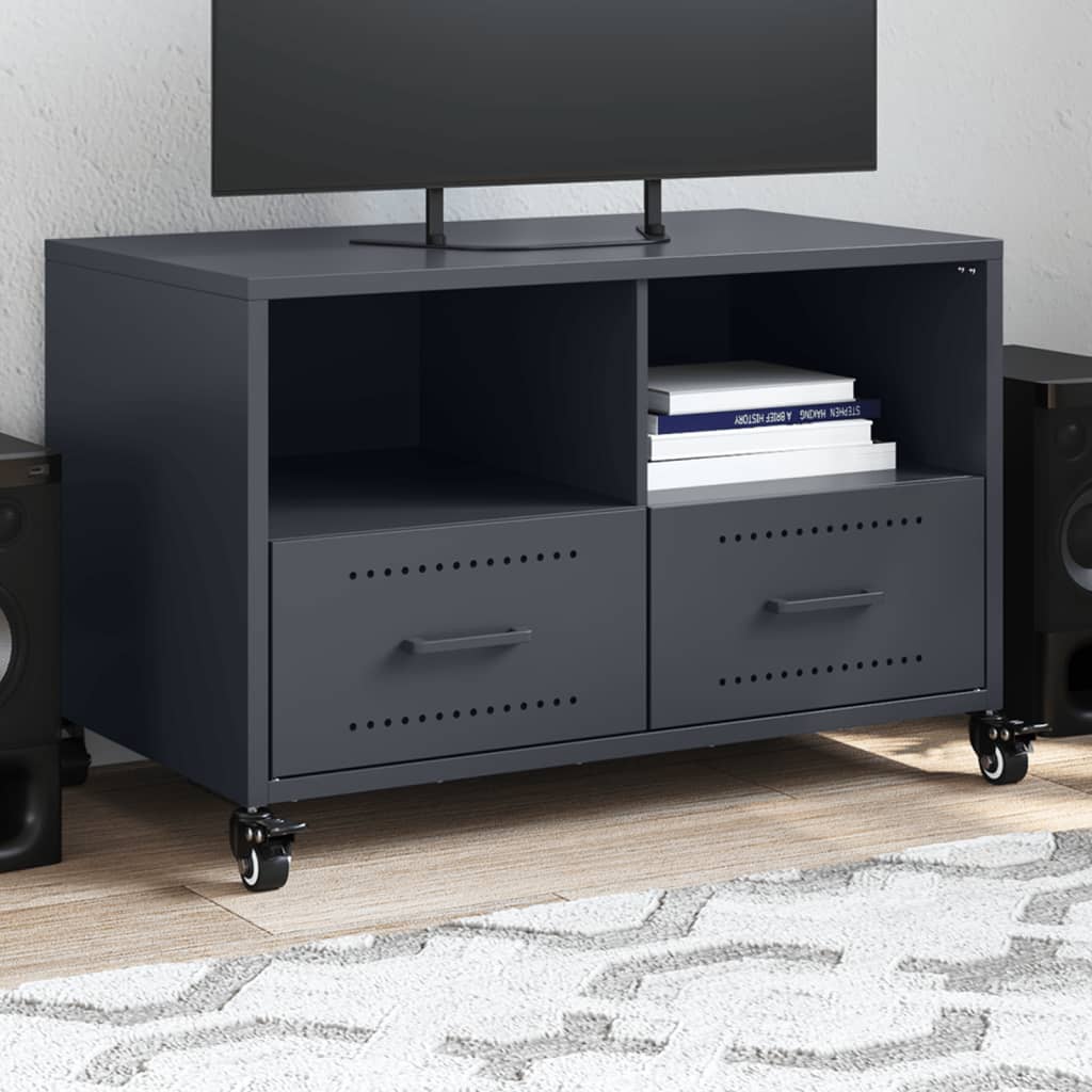 Móvel de TV 68x39x43,5 cm aço antracite